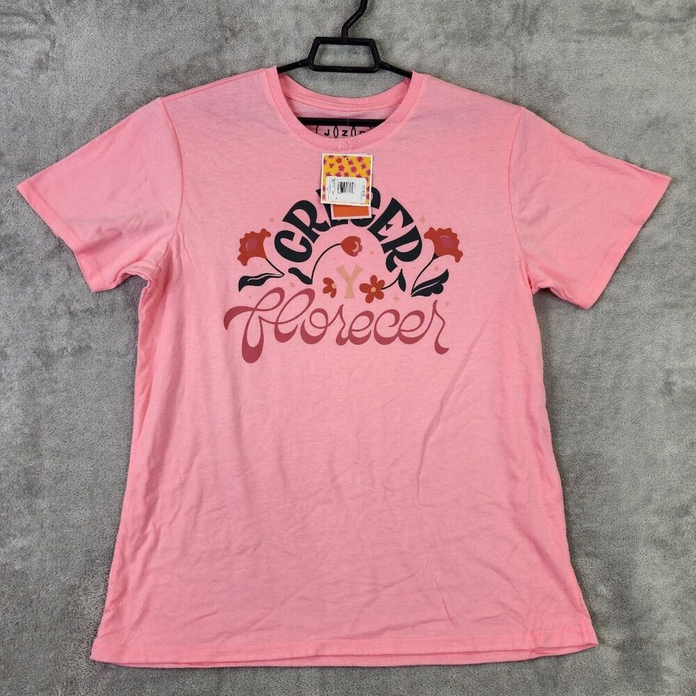 Unisex Pink JZD Gender Inclusive Shirt Short Sleeve Latino Heritage Month XL